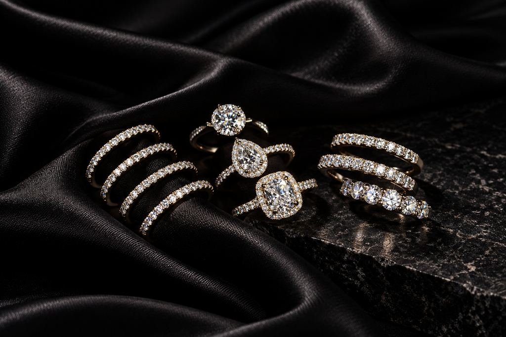 Anillos con piedras. De compromiso y sencillos.